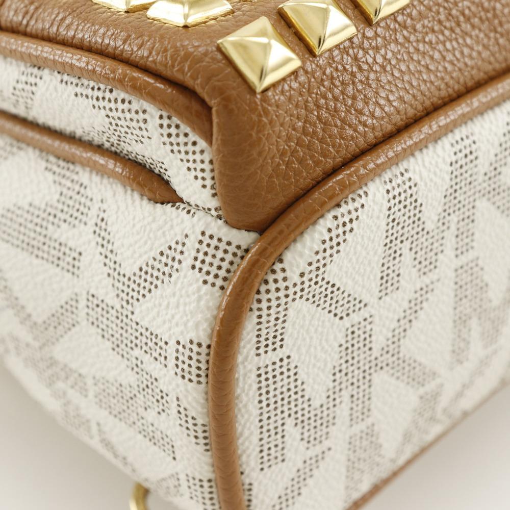 Michael Kors Mini backpack Backpack Daypack 35T7GAYB0B Mini Backpack Studs White PVC Women Used