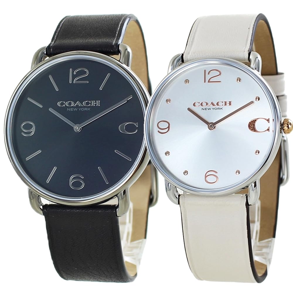 

Watch Pair Watch ELLIOT Leather Strap 1460264514504200 [Coach] Men s Women s [Item]