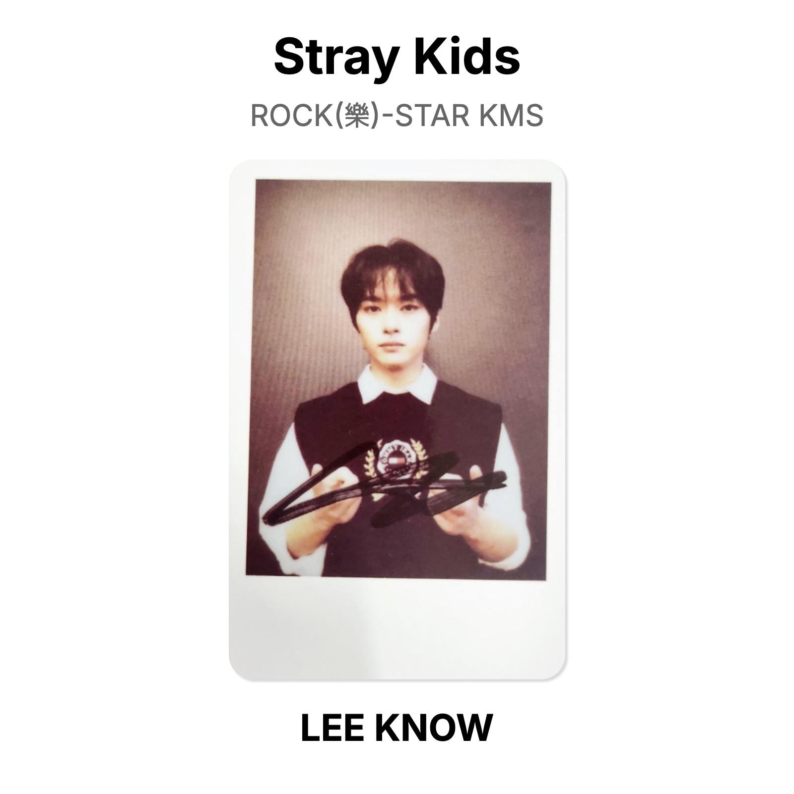 Stray Kids LEE KNOW ROCK()-STAR KMS Official Photocard LEE KNOW