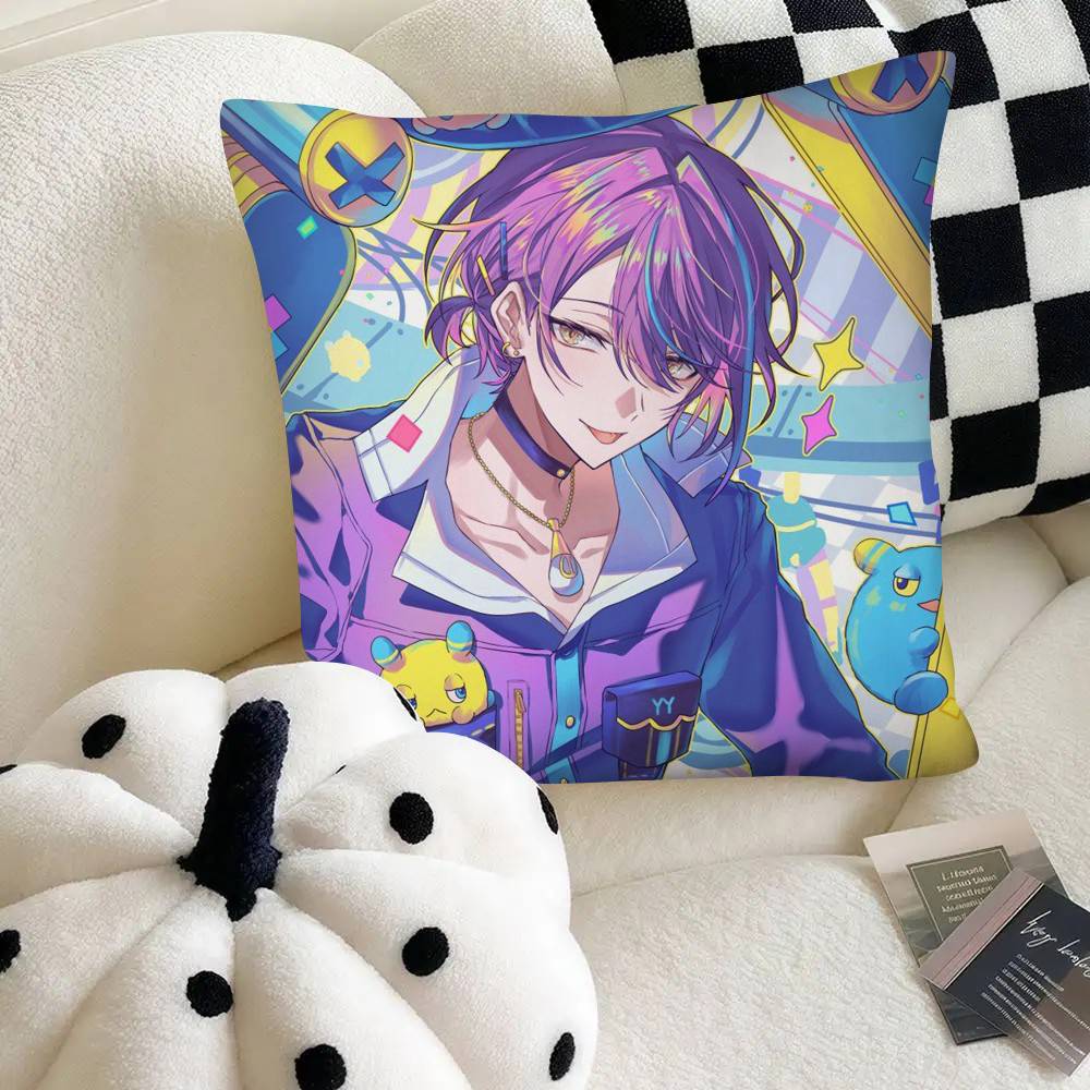 Kamishiro Rei Cool P-ProjectS S-SEKAI Pillow Case Square Pillow Bedroom Sofa Leisure Comfort Cushion Car Home Decoration