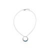 Luxenter 925 Sterling Silver and Aquamarine Zircon Necklace with Rhodium Plating - Kraesh