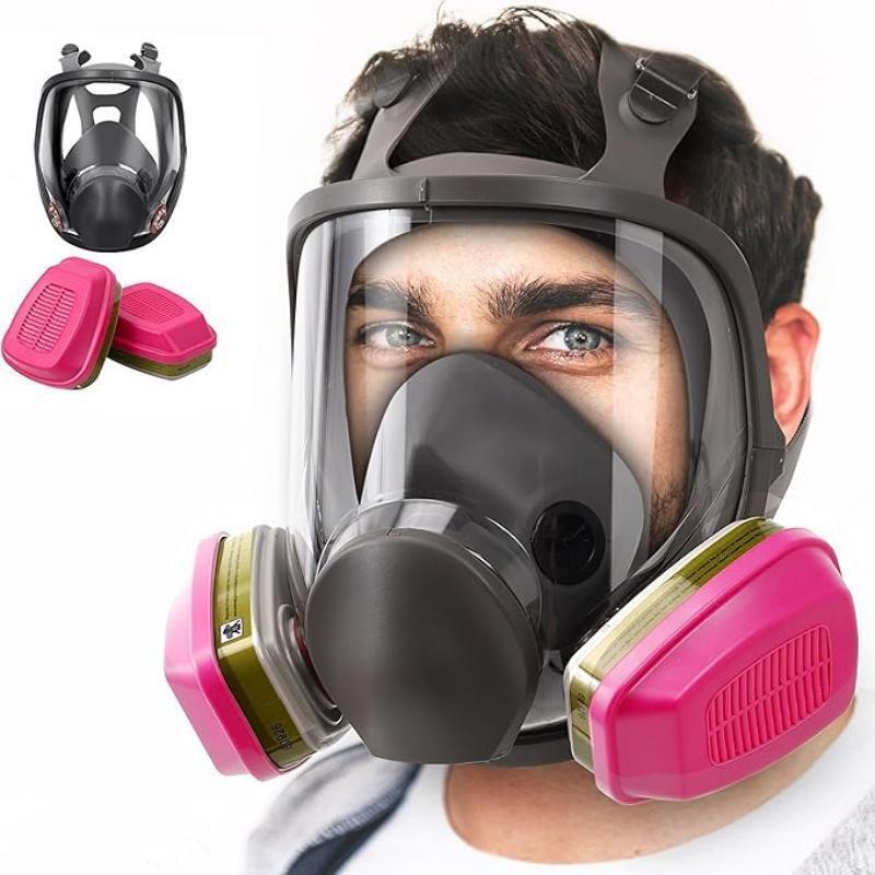 Multipurpose Respirator Mask for Spray Painting, Dust, Chemicals, Pesticides, and Decorating - 6800 Style