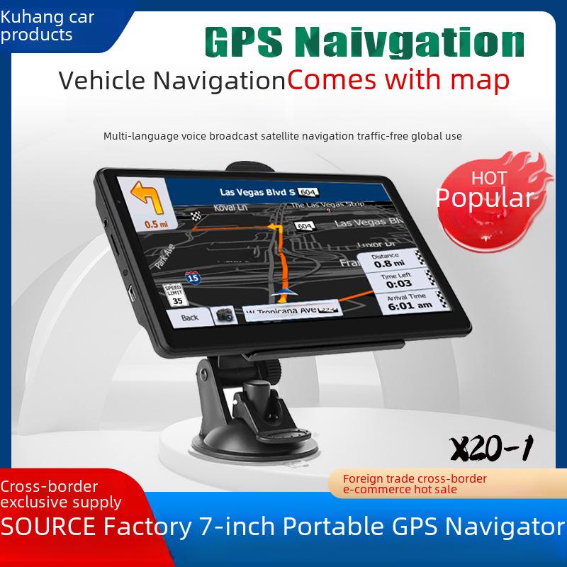 

Portable 7-Inch HD GPS Navigator for Car/Truck - 8G, USA & Europe Compatibility