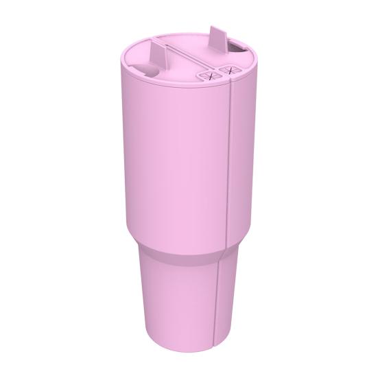 2-in-1-Bechereinlage aus Silikon für 40-oz-Becher, kreativer Getränketrenner, stilvolles Smaragdgrün