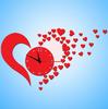 3D Heart Mirror Wall Clock: Creative, Fashionable, Silent Living Room Decoration