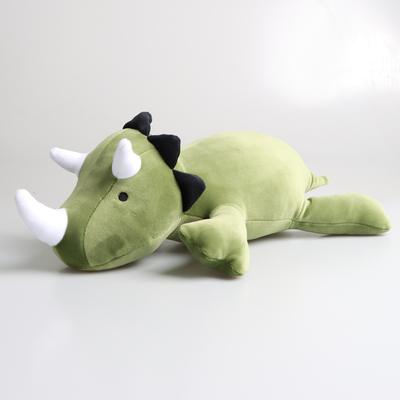 Brinquedo de pelúcia com peso de dinossauro, travesseiro de dinossauro de corpo macio, presente de Natal