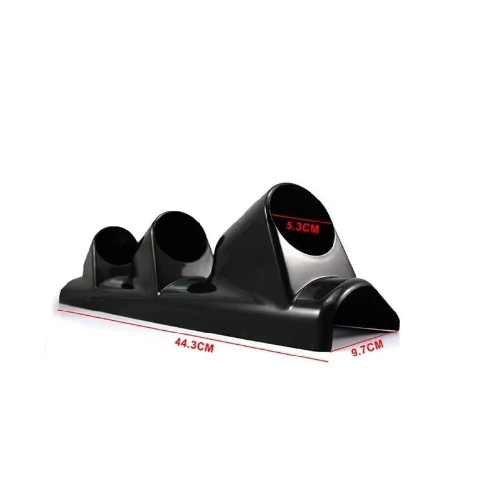 Universal 1 2 3 Hole Left/Right Hand Auto Dual Holes A-Pillar Holes Gauge Holder Pod Modified Instrument for Black 52mm