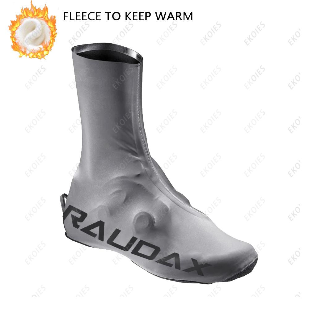 Raudax-Thermal Fleece Cycling Shoe Cover, Outdoor Riding Shoe Cover, MTB Bike Overshoes, Warm, Winter, 2024 S