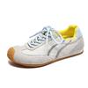 Leather German training shoes spring and autumn new flat bottom light Forrest Gump shoes