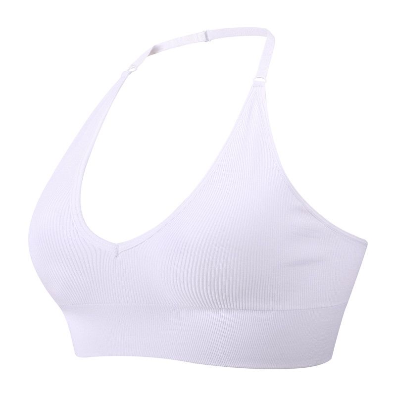 

Color Discount Jm1109 Fashion Sexy Deep V Casual Intimates Triangle Cup Traceless Bottoming Bra Yoga Bra White L