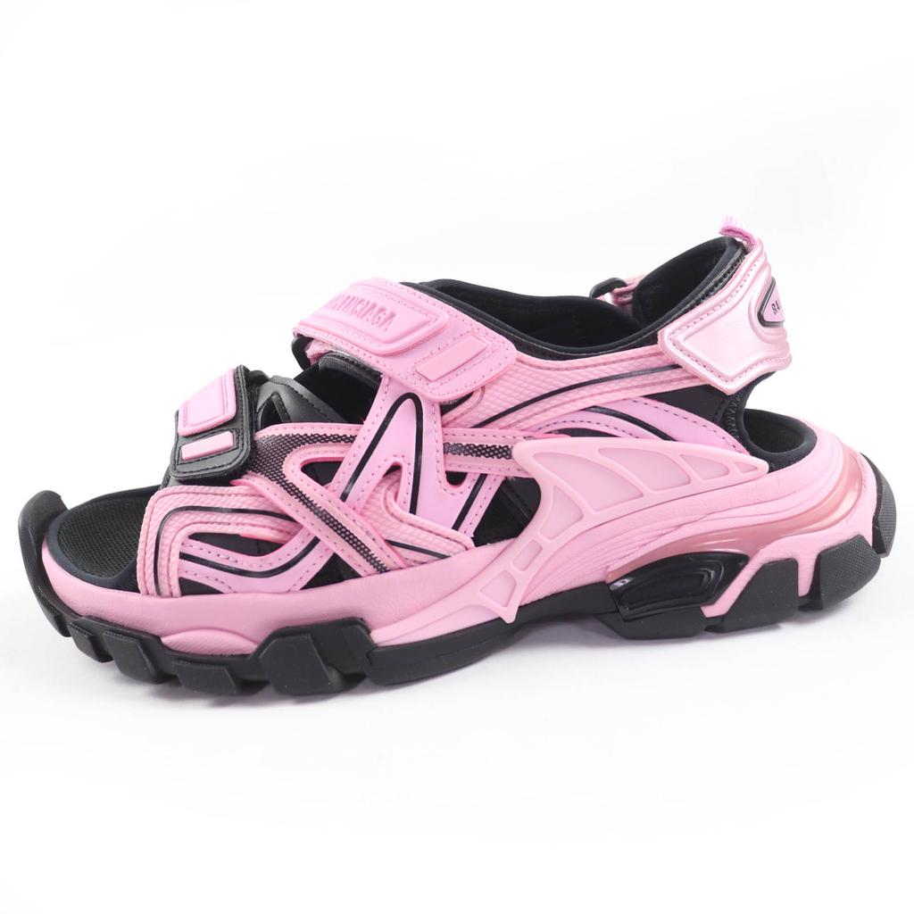 Pristine BALENCIAGA Sandals Track Sandal With logo Pink black fabric 25 617543 Used