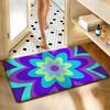 Boho Retro Geometric Flower Printed Non-Slip Rug Gradient Allover Floor Mat Home Decor Doormat Bedroom Floor Mat Shower Carpet