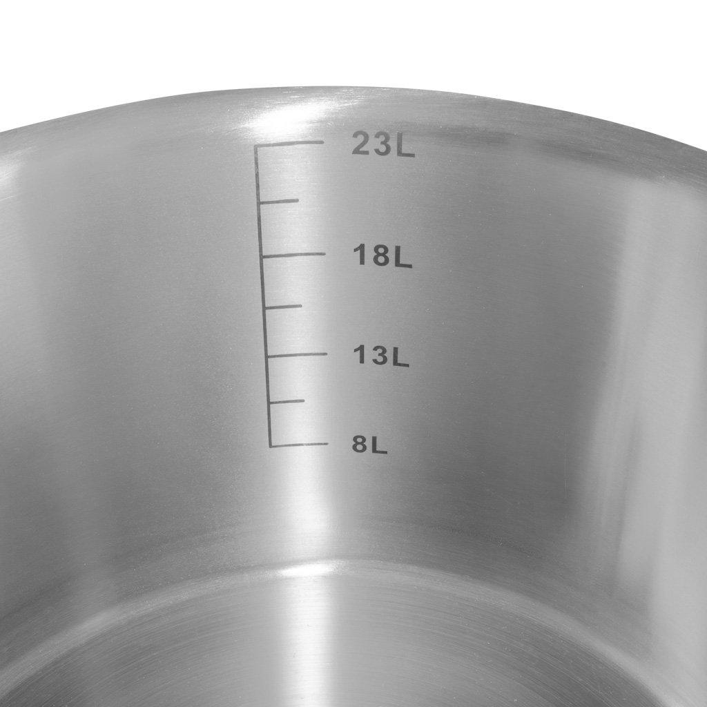 Medium Catering Pot With Lid Mega-M Standard 24L Dia. 36 Cm X H 24 Cm N