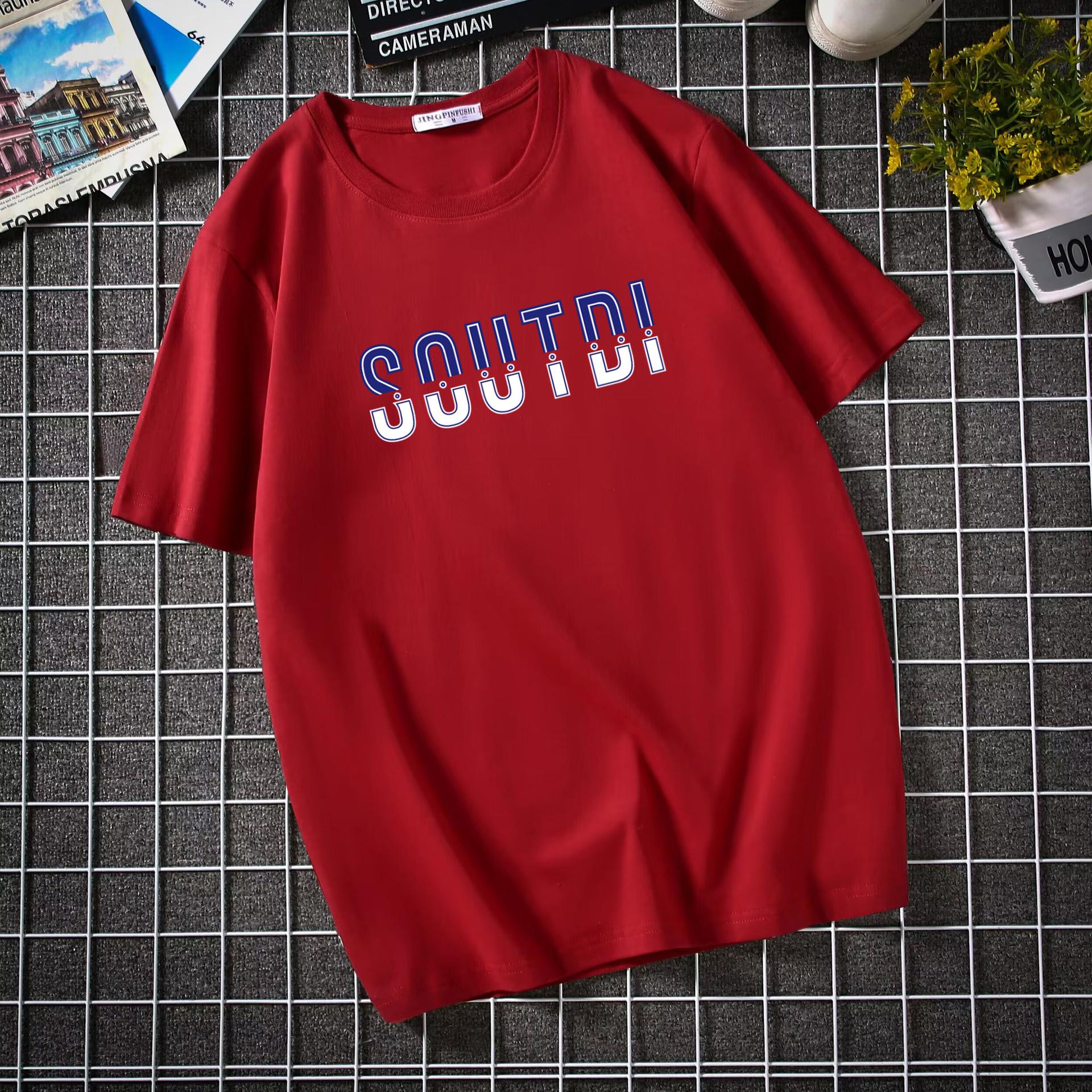 Bistrota 4XL-12XL Heren Plus Size Katoen Korte Mouw O Hals Casual T-shirt Extra Groot T-shirt Studenten T-shirt 9XL rood