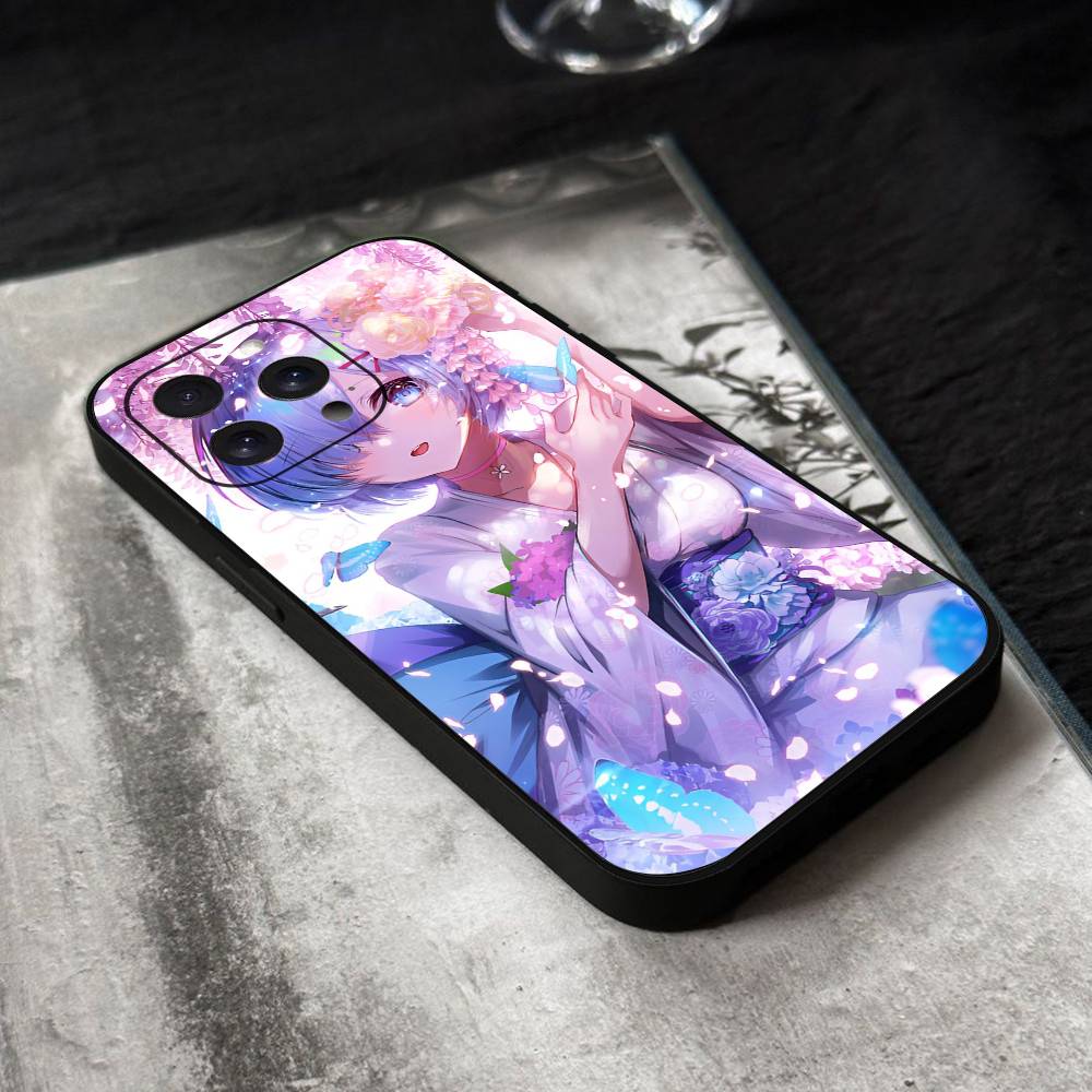 ReZero Rem Phone Case Silicone Soft For IPhone 17 Air 16 15 14 13 12 11 Plus Pro Max Plus