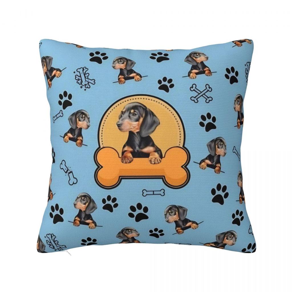 Dachshund Pillow Cases Gift for Animal Dog Lover Cushion Covers Awesome Polyester Decorative Pillowcase for Home 18x18