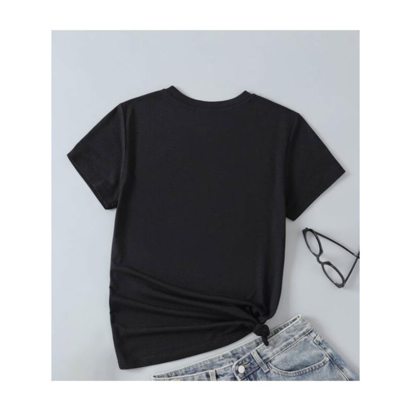 European sizes JUST A BOY WHO LOVES HIS MAMA Lettering Printed T-shirt, Boys T-shirt, Summer, Spring, Autumn Casual Short Sleeve T-shirt, Tops As Gift