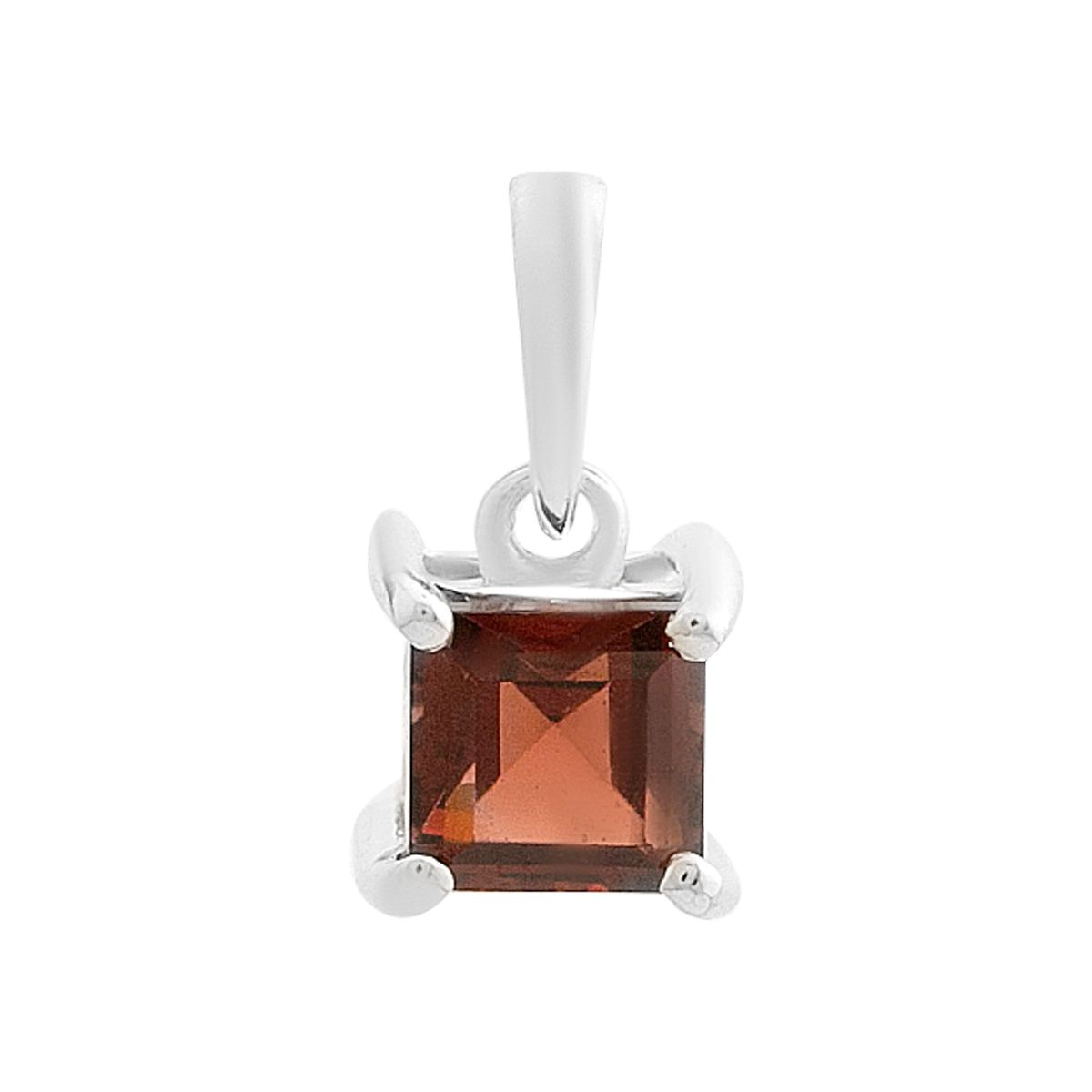 

Silver pendant with garnet 0.85ct (2204367) темні цукерки apple червоний колір