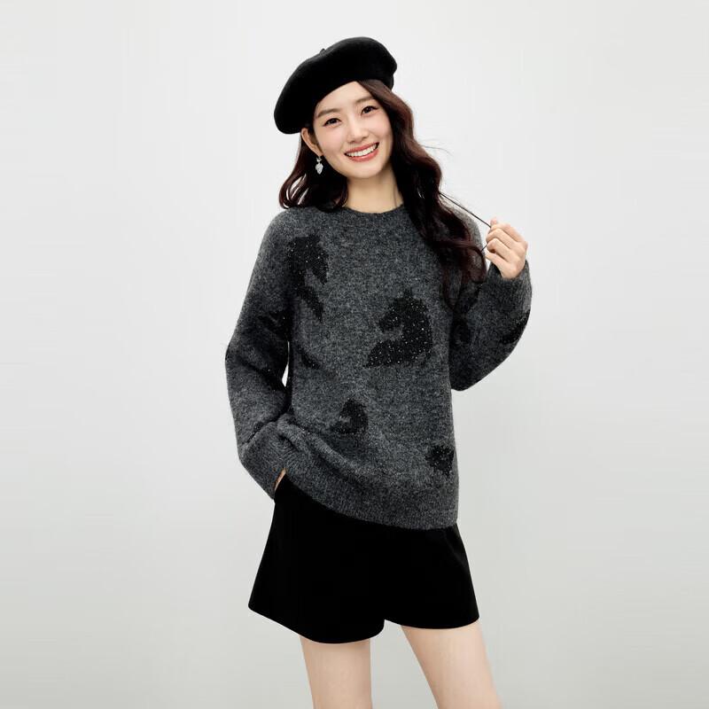 Qiusuiyiren Retro Jacquard Knit Sweater