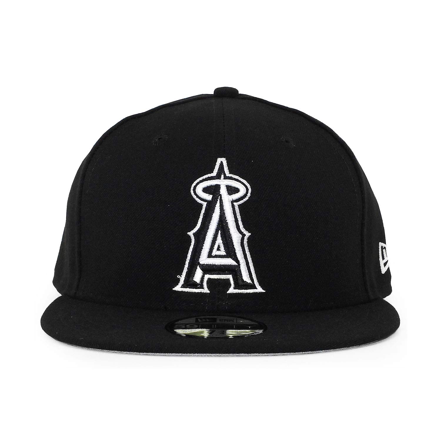 

[New Era] 59FIFTY Los Angeles Angels [MLB TEAM-BASIC FITTED CAPBLACK-WHITE] Шляпа LOS ANGELES ANGELS Черная (7 (приблизительно. 55,8см)) [Продукт]