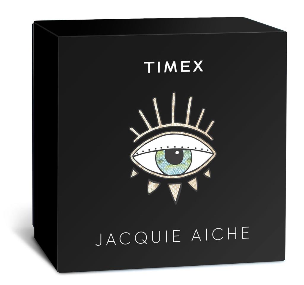 TIMEX X Jackie Aisch 50M Wasser Mineral Schwarz Unisex [TIMEX] Uhr, Quarz, Widerstandsfähig, Glas, Zifferblatt, TW2Y11400,