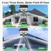 2-in-1 Solar Light & Camera – 3 Screens, 16000mAh, Wireless WiFi CCTV IP Camera, Night Vision Outdoor Surveillance
