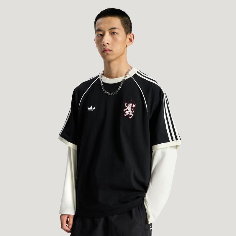 Adidas Originals SS26 Color Block Comfortable Crew Neck T-Shirt Men Tops KY2197