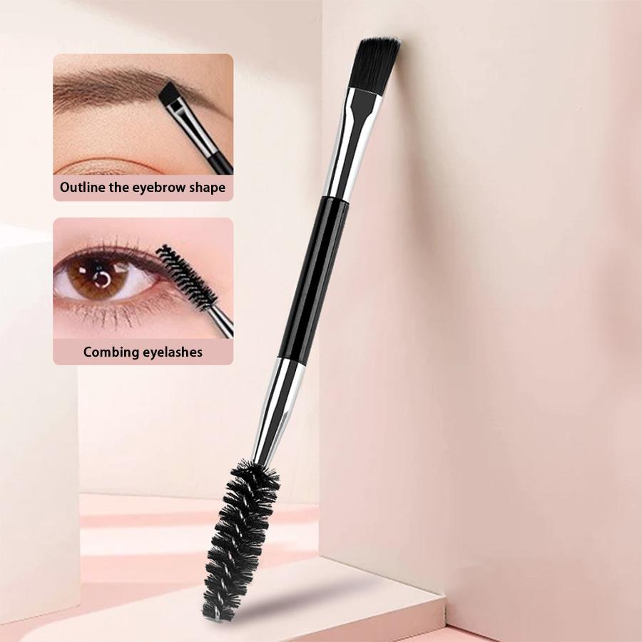 Eyebrow Tweezer Set 6 Pcs Precision Tweezer for Eyebrows with Curved Scissors Plucking Daily Beauty Tools with Leather Case