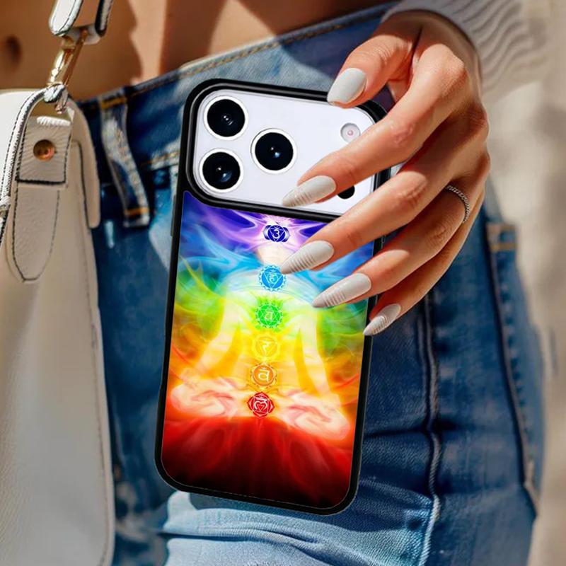 

Mandala Chakra Yoga Phone Case For iPhone 17 Air 14 15 13 12 Max Cover For Apple 16e 11 Pro Max Plus Coque iPhone 12or12pro