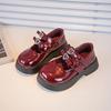 Simple Girls Shoes Fashion Girls' Princess Shoes Soft Soled Kids Shoe Comfor Child Leather Shoes Anti Slip Girl Leather Shoe