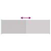 Vidaxl Retractable Side Awning for Terrace, 180 X 600 Cm, Grey