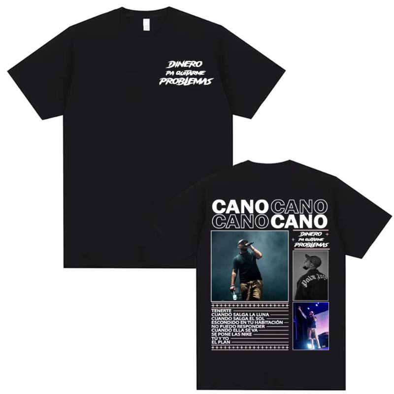 Rapper Cano Triana Tour Album 2025 Printed Tshirts for Unisex Women Harajuku Hip Hop Street Tshirt Casual Cotton Oversized T Shirt