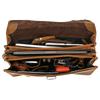 Retro British Style Briefcase, Genuine Leather Exquisite Business Men'S Bag, Crazy Horse Leather Handbag, Cowhide Commuter Computer Bag
