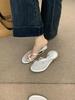 Fashion Female Shoes Cross-Tied Rubber Flip Flops Low Ladies' Slippers 2025 Hawaiian Silver Slides Shoes Low Woman's Slippers Cross-Tied