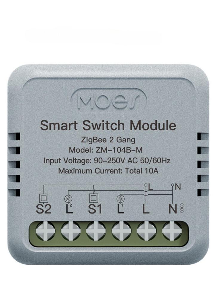 Tuya ZigBee Интеллектуальный модуль переключателя Портативный для домашней автоматизации DIY Автоматический выключатель Переключатель с голосовым управлением Совместимый с Home