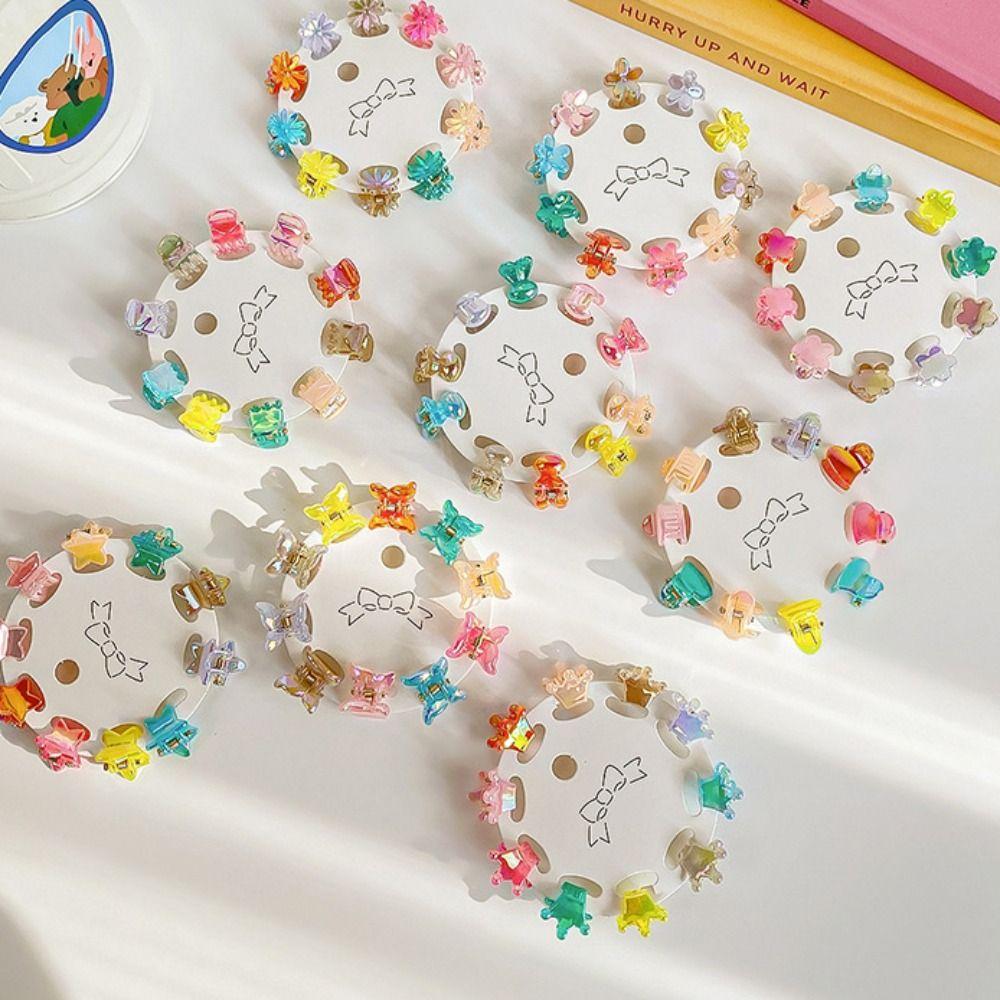 Hair Accessories Mini Hair Claw Hair Clip Flower Mini Hair Claw Elegant Star Hair Crab Clip  Girls