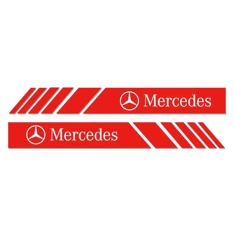 

Hots 2PCS Car Rearview Mirror Stickers Auto Body Decor Decal For MERCEDES BENZ W211 W204 W210 W203 CLA GLA Accessories
