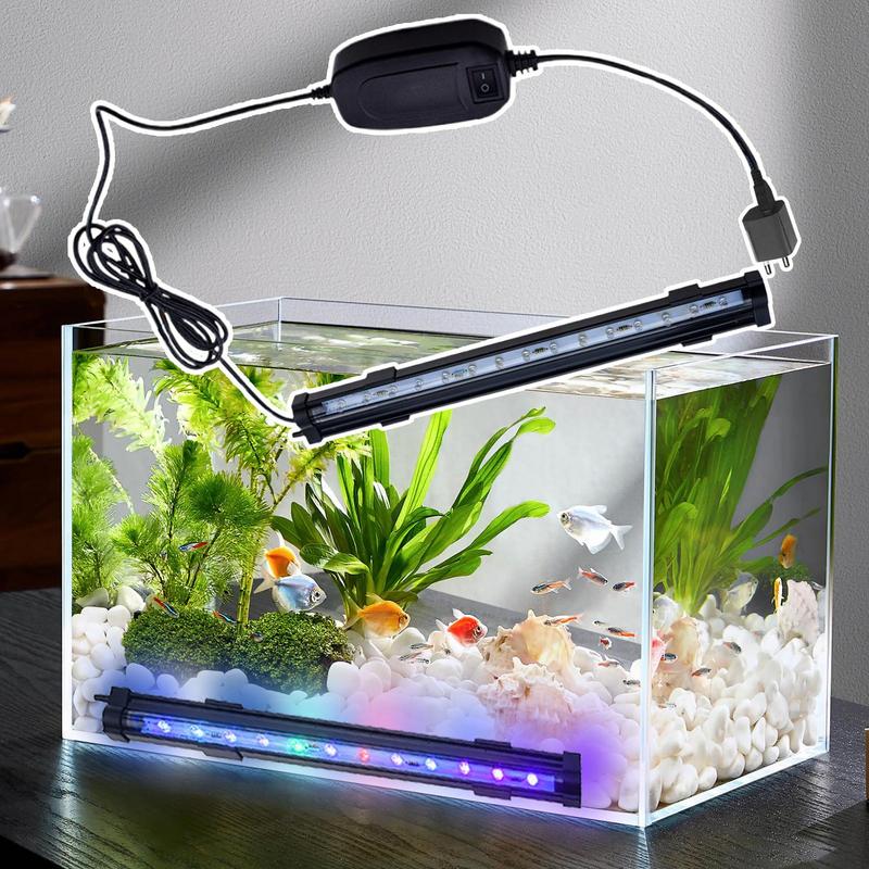 Aquarium Lights For Fish Tank Underwater LED Light With 7 Colors Waterproof Aquarium Lamp For Freshwater Saltwater Betta Fish