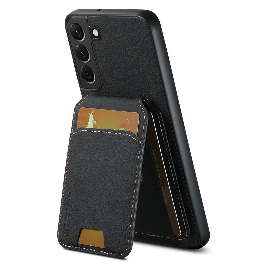 For Samsung Galaxy S22+ 5G Litchi Texture Leather+TPU Case Card Slots