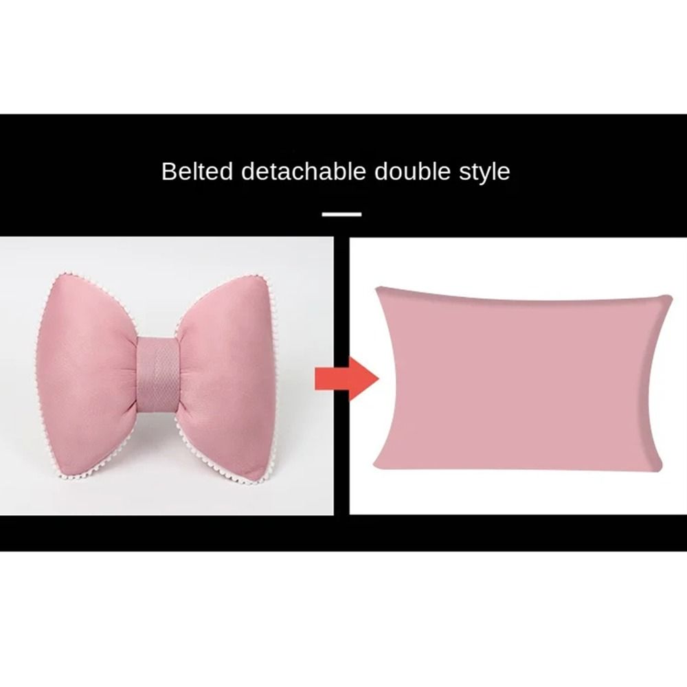 Brethable Auto Headrest Anti-fatigue Waist Cushion Car Waist Pillows  Kids Adults