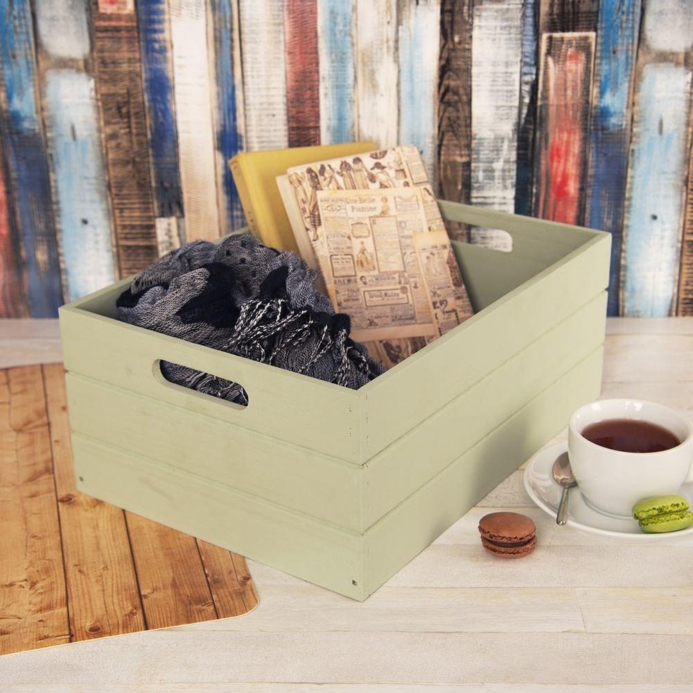 Wooden Storage Box 36x26x15 Cm
