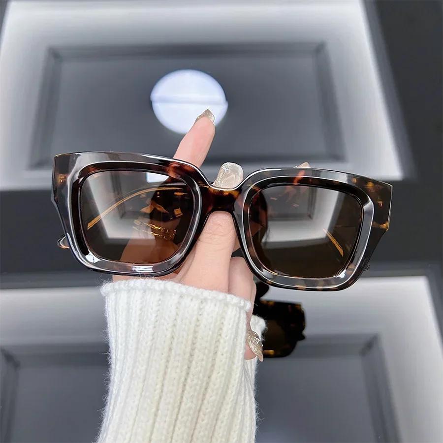 

Square Fashion Sunglasses Women Men Brand Designer Vintage Punk Style Sun Glasses Female Male Mirror Shades Oculos De Sol Other леопардовий