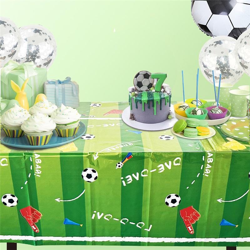 Green Football Disposable Tablecloth Decoration Decoration World Cup Party Supplies Party Tablecloth