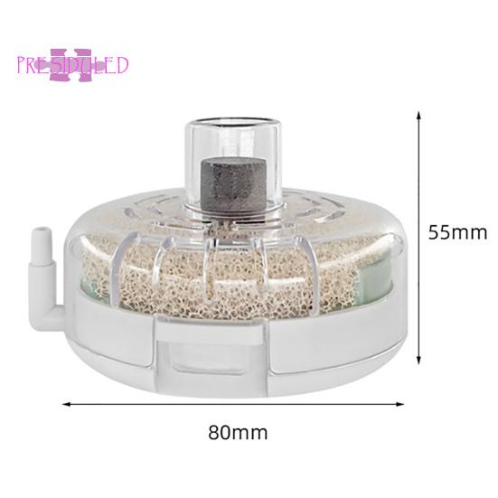 Aquarium Small Fish Tank Filter, Ultratunt, Tyst nedsänkbart luftningsfilter - Multifunktionellt sponge Turtle Tank Runt Filter