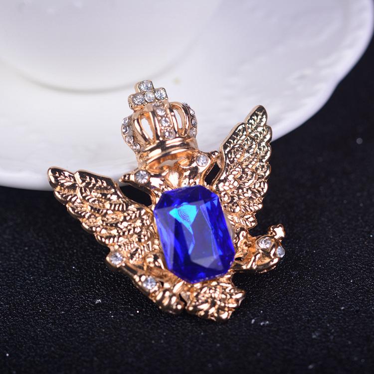 Eagle Pattern Collar Brooch Pin for Men