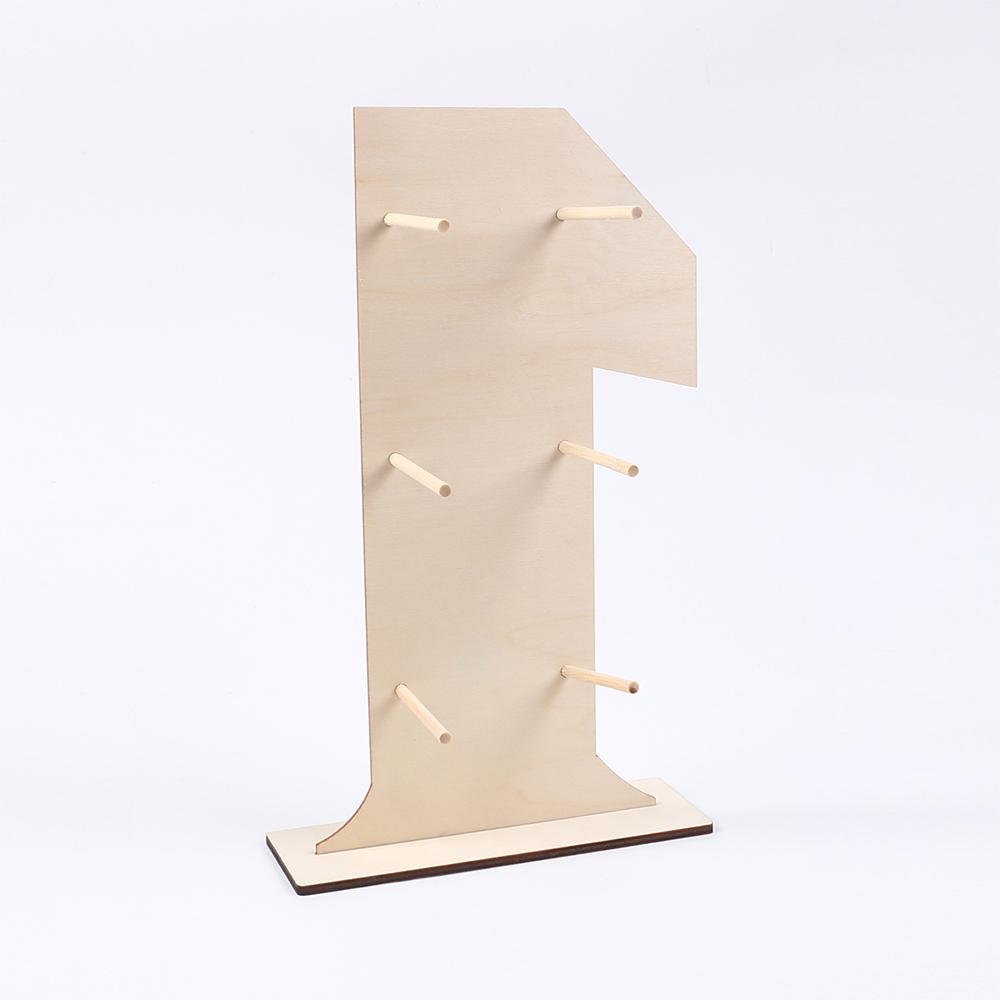 

Number 0-9 Wooden Donut Display Stand Holder Board Table Desserts Stand for Birthday Party Wedding Baby Shower
