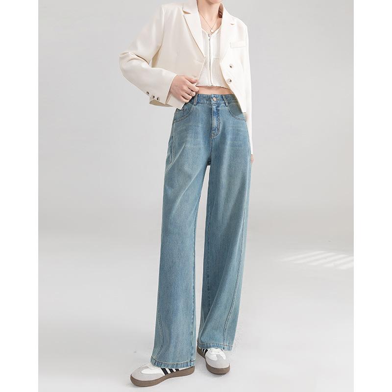 

Jeans for Women s New Spring High Waist Loose Fat Mm Banana Pants Sickle Pants 3XL