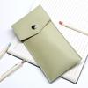 Pu Leather Pencil Case Storage Bag Student Glasses Portable Stationery Bag Large-Capacity Business Office Pen Storage Bag