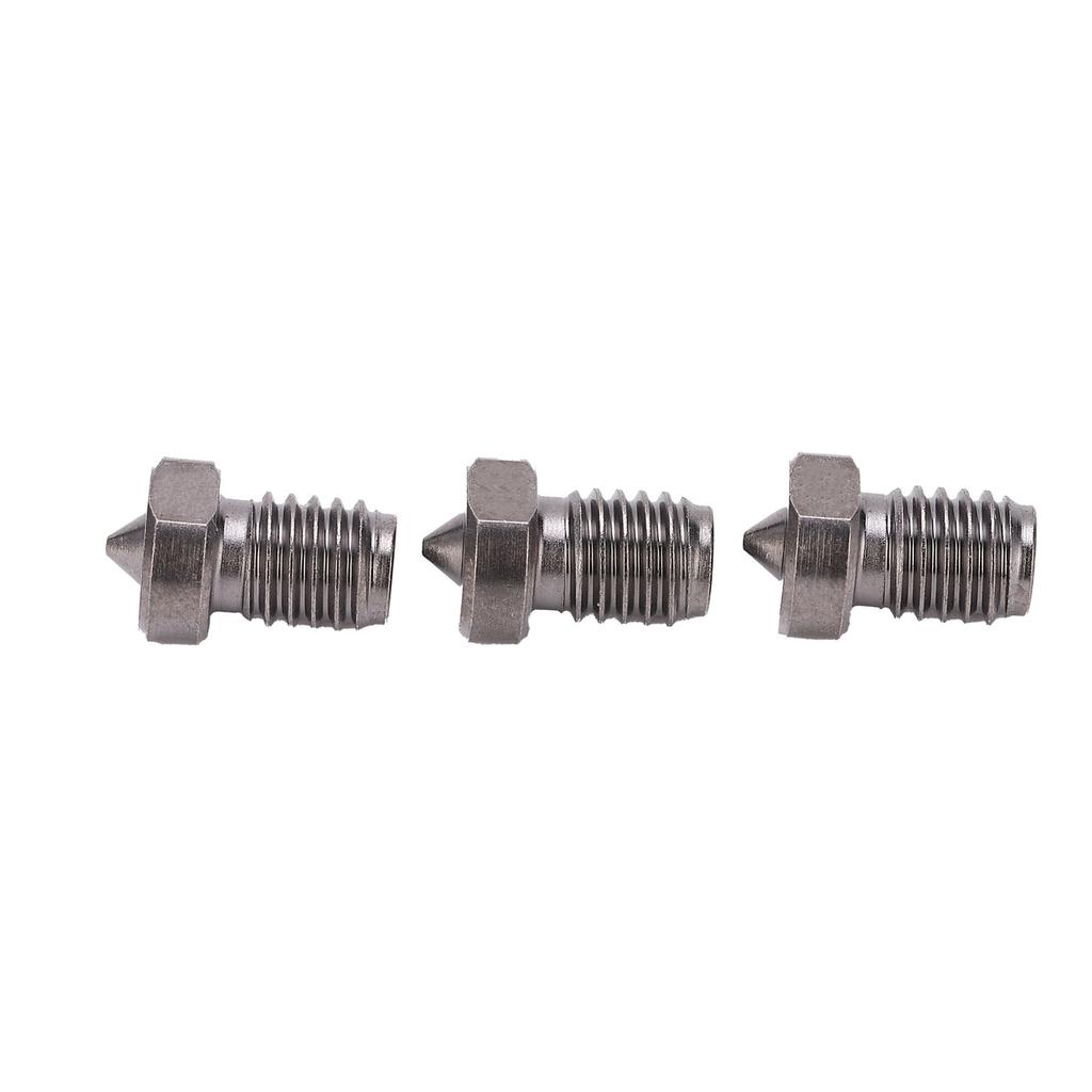 3Pcs 3D Printer Nozzles TT3D Hardened Steel 1.75mm Filament 50 Degree Hardness Accessories0.3mm