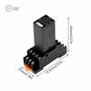 H1Y-1 DC11V DC11V AC111V Timer Delay Relay Digital Display Cycle Time Control Delayer   with Base  Power Supply
